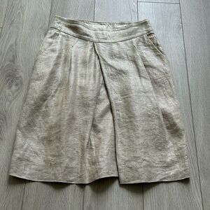Massimo Dutti Linen lined skirt